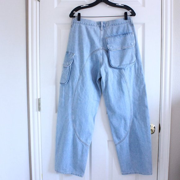 Agolde Cass Baggy Cargo Jeans In Tomorrow Size 28 - Picture 8 of 14